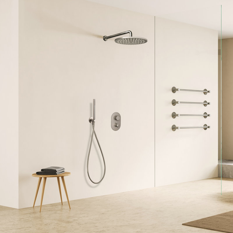 Ensemble de douche complet Primo, Nickel mat
