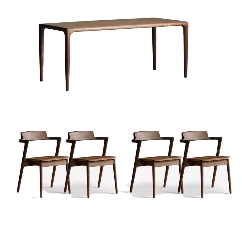 All solid wood multifunctional table set, 29.52"H x 62.99"L x 31.49"W
