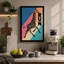 Giraffe Run Retro - Wrapped Canvas-789852937-789852956