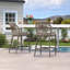 Tabourets de bar George Oliver Patio en aluminium, hauteur du comptoir, 61 cm (24 po), avec coussin en tissu amélioré-1508672680-1490686931