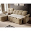 Canapé-lit méridienne Beneth avec rangement - Beige/Taupe-1117899427-1117899428