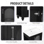 20" Bathroom Vanity with Sink, Bathroom Vanity Cabinet with Two-tier Shelf, Adjustable Shelf, Solid Wood and MDF, Black