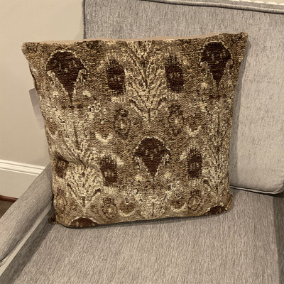Abstract Chenille Throw Pillow