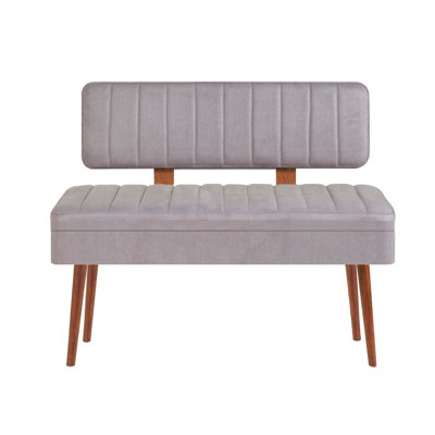 Modern Walnut & Grey Bank, 43.3 x 32.5 x 15.7 inches | 100% Melamine Coated Particle Board, PVC Legs, Thickness: 0.7 inches | Elegant Design for Home & Office, Durable & Stylish Storage Solution