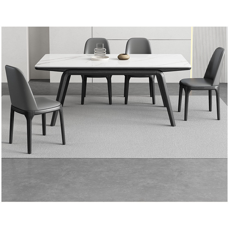 Ensemble de salle à manger rectangulaire pour petite famille, H 29,5 po x L 70,8 po x l 35,4 po