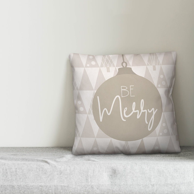 Geometric Pillow Cover, 16" x 16", Polyester/Polyfill