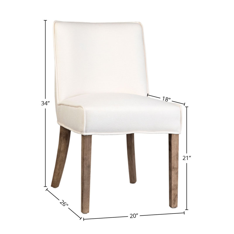 Sizan Linen Blend Upholstered Dining Chair