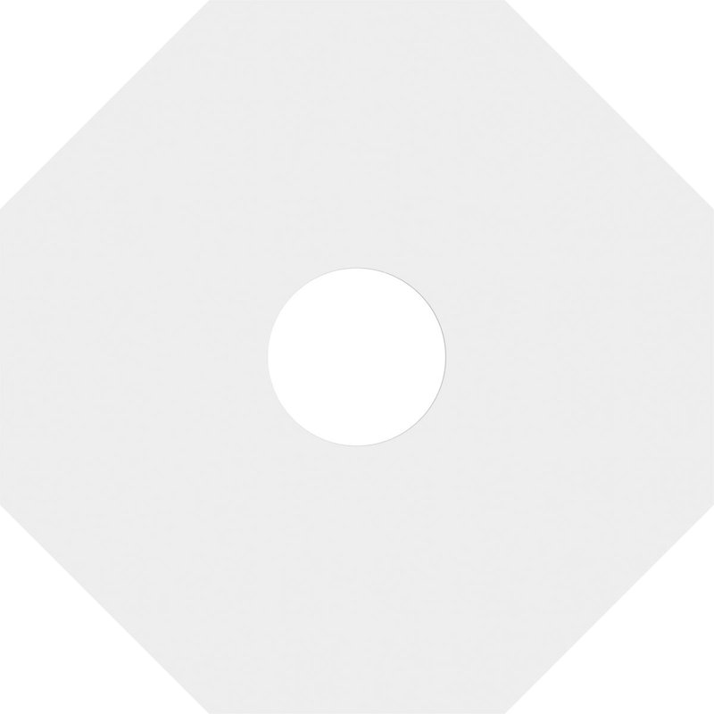 24"OD x 6"ID x 9 1/2"C x 1"P Westin Architectural Grade PVC Contemporary Ceiling Medallion, 1" H x 24" W x 24" D