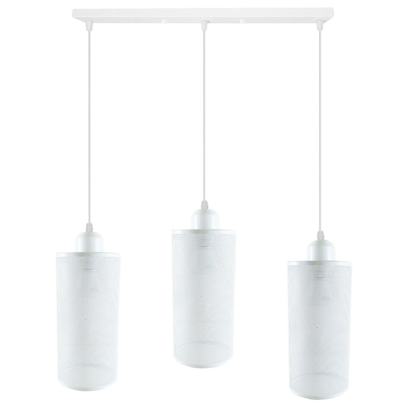 Segovia 1 - Light White Drum Pendant