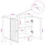 62cm Bathroom Vanity Base Only