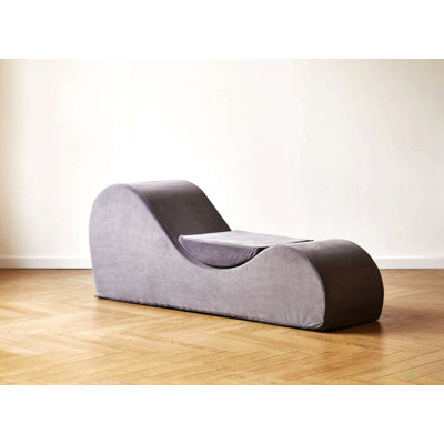 Solace Chaise Lounge Chair Relaxation, Ergonomic Design With Soft Yet Firm High-Density Foam Core, Removable Machine-Washable Cover by Trule