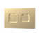Matt Black Square Dual Flush Push Button