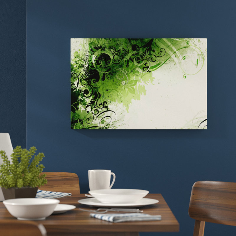 Glass Art, 80 cm H x 120 cm W, Green
