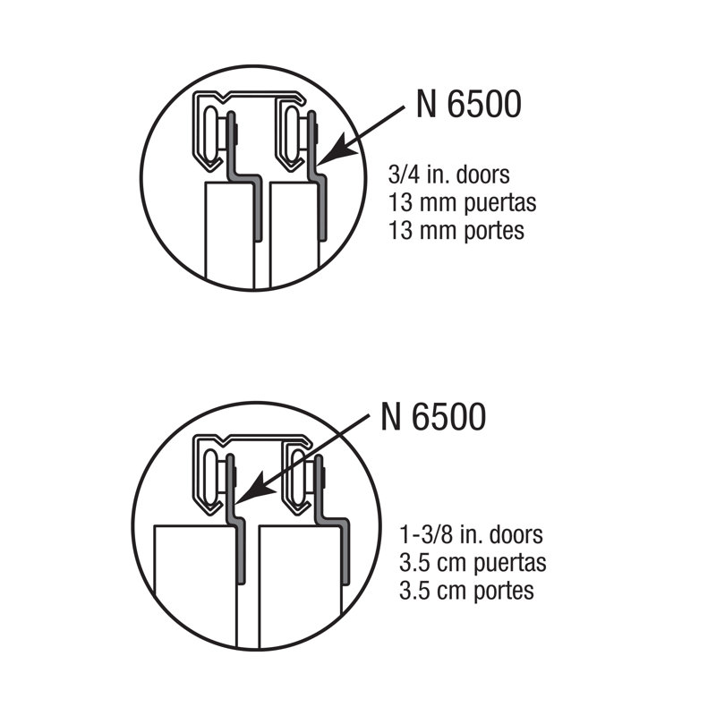 Prime-Line Wardrobe Door Front Roller
