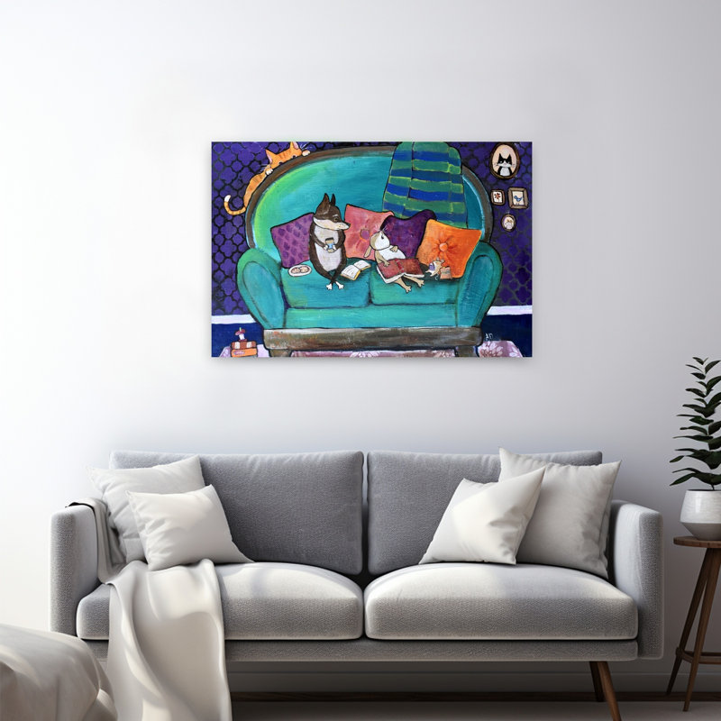 Reproduction d'art mural Cozy Pet, H 32 po x l 48 po