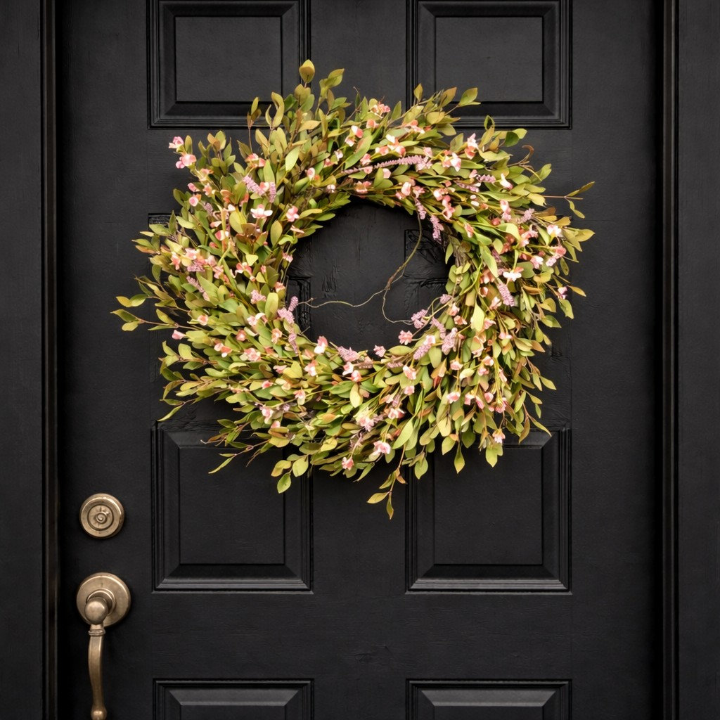 24" Handcrafted Eucalyptus Berry Wreath