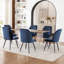 Chaises de salle à manger rembourrées Monno Chenille-486815298-486815299-486815303
