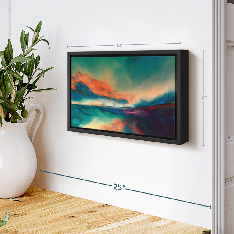 Abstrait «Sunset Clouds Canvas Print», H 9 po x l 13 po