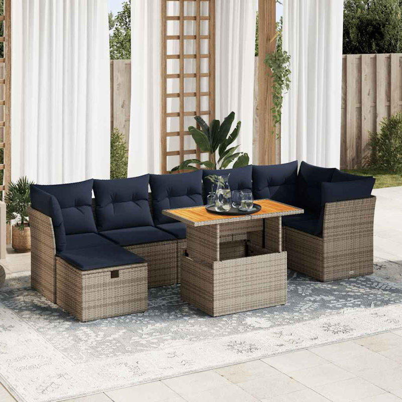 62cm Wide Patio Sofa with Cushions
