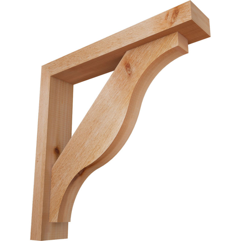 Support Funston Block avec support décalé, 22 X 22, Cèdre rouge occidental de l 4 po (scié brut)