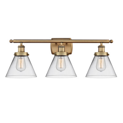 Ballston Urban Cone - 3 Light 28" Bath Vanity Light