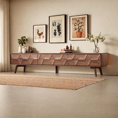 Italian style all solid wood TV stand