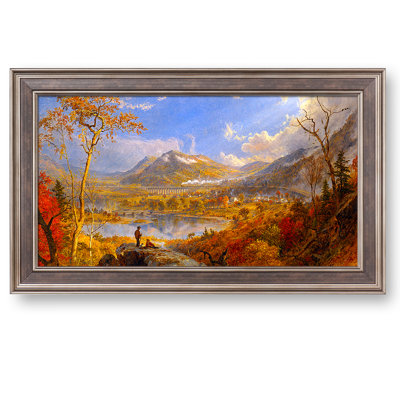 Starrucca Viaduct, Pennsylvania 1865, reproductions d'art classiques du monde, estampe numérique encadrée pour décoration intérieure, luxueux