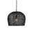 Piero 1 - Light Satin Black Dome Pendant