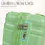 3-Piece ABS Spinner Trunk Set – Nested Carry-On & Checked Trunks With Combination Lock, Durable Hard-Side Travel Set