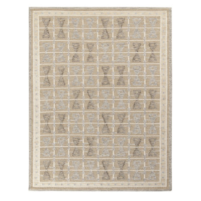 Scandinavian Wool Geometric Area Rug