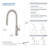 Novo Single Handle Pull Down Kitchen Faucet-123809213