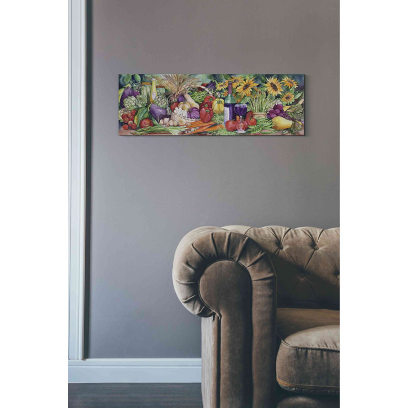 «Légume Medley» par Danhui Nai, art mural sur toile, H 12 po x l 36 po x P 1,5 po
