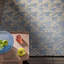 Area Rug in Washed Blue/Beige-1139964370