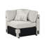 Linge de coin d'angle avec 1 coussin-132201746