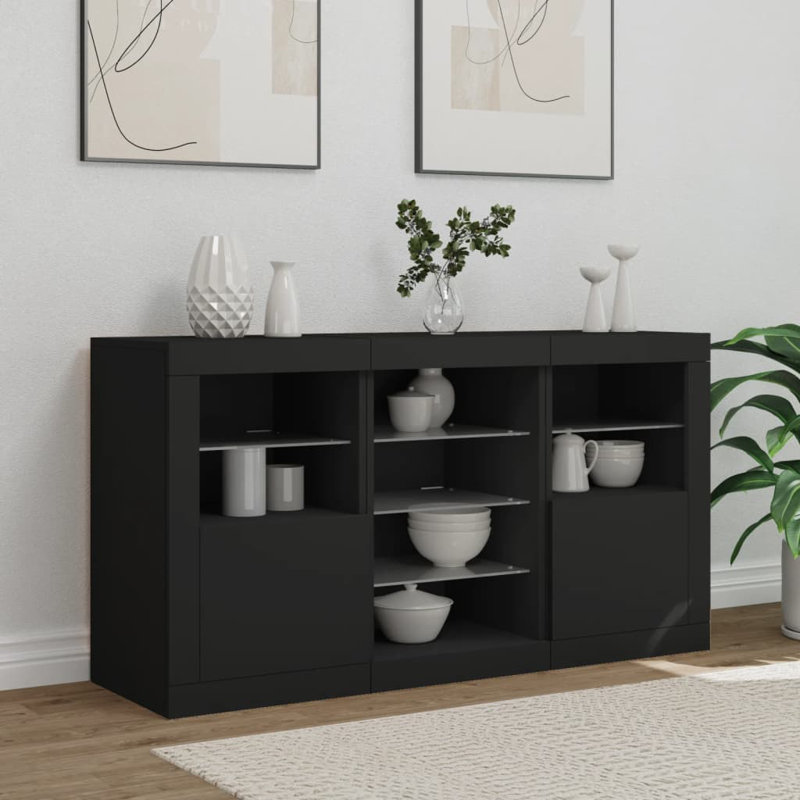 Azariyah 123cm Sideboard, Black