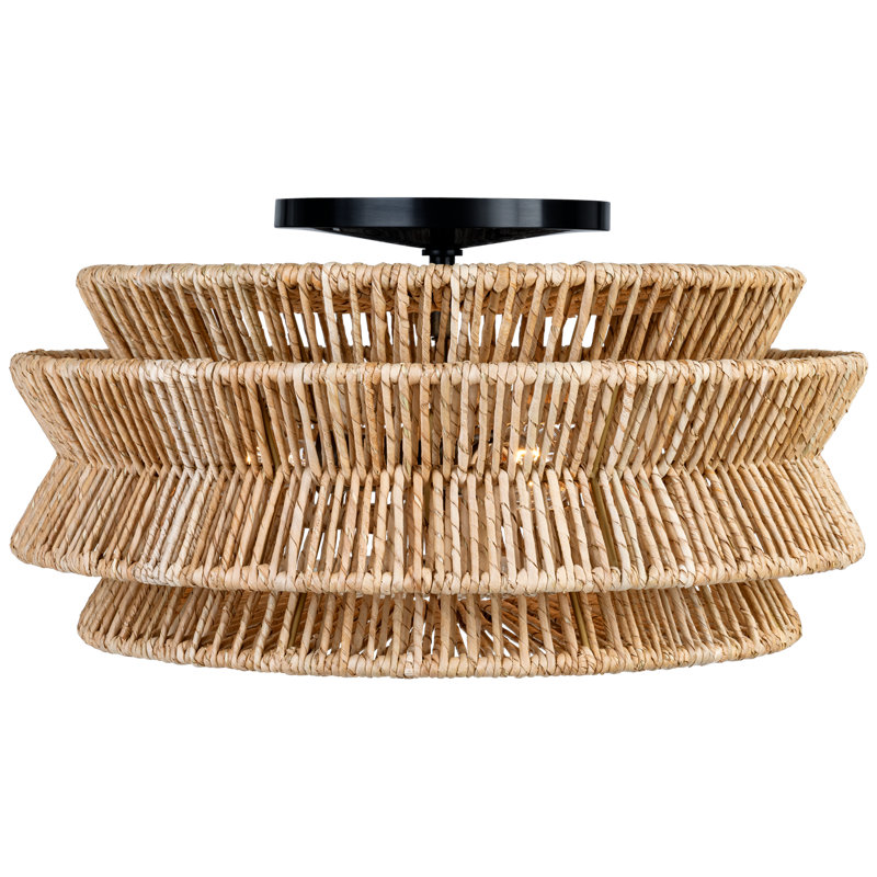 Antigua 3 - Light Flush Mount, 10" H x 23" W x 23" D