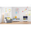 RiverRidge Kids 27in Catch-All Toy Organizer with 2 Compartments, Cubby Storage Organizer for Playroom - White