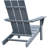 All - Weather Ergonomic Outdoor Chair Of 2 And Table, Patio For Balcony In Dark Grey, Long Lasting Low Maintenance Grey Fire Pit Chair, Lawn Backyard, Water-490276211