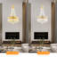 Lustre doré avec 9 lumières, lustres pour salle à manger, lustre de luxe
