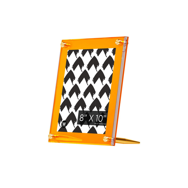 Wexel Art 8x10" Slate Tabletop Frame with Graphite Hardware, Amber/Gold