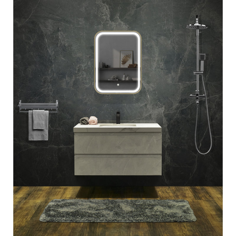 Miroir mural Ani, Doré