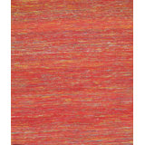 Canvello Red Flat-Weave Tufted Sari Silk - 6' X 9' - 9' X 12'