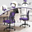 Chaise de bureau en filet Lundys-2077040439
