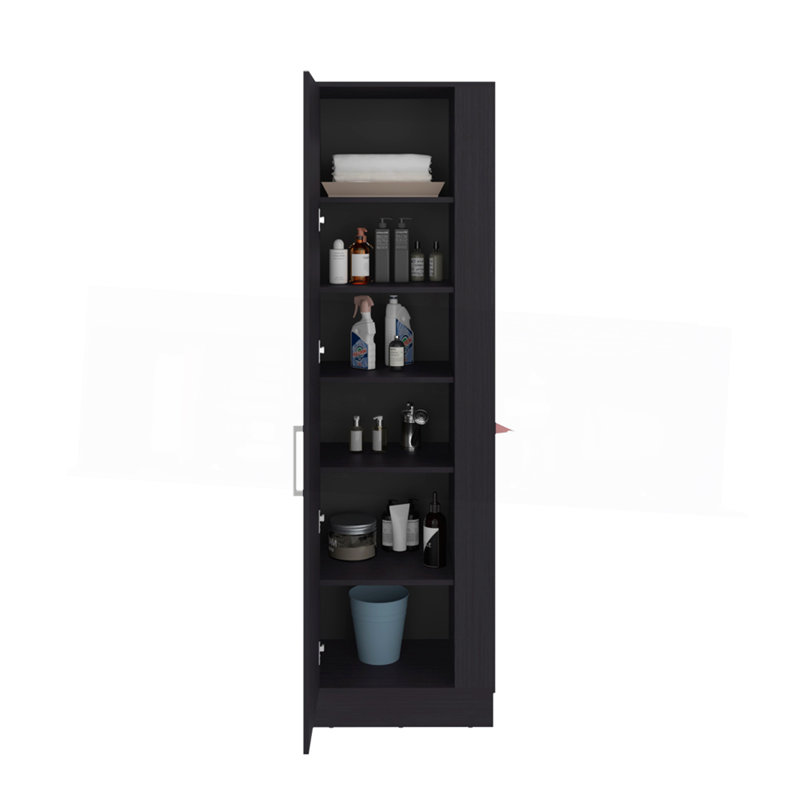 Storage Cabinet Manika, Laundry, Black