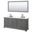 Ensemble de meuble-lavabo double autoportant 80 po avec plateau en quartz Deborah-98207765-98207766-98207769