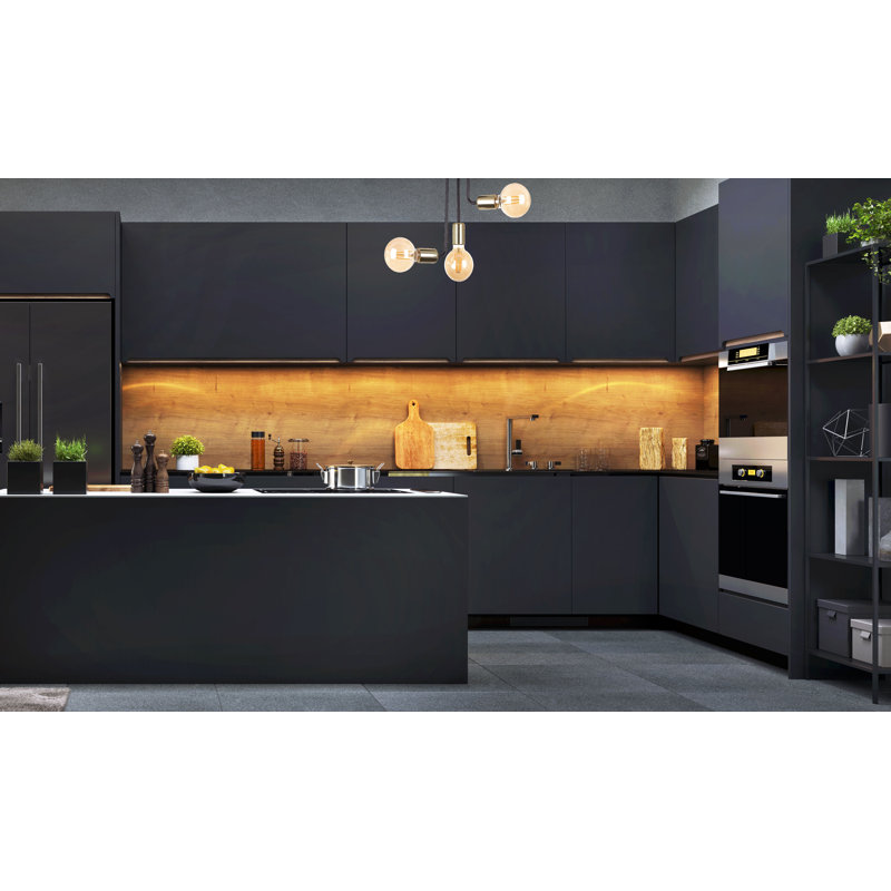 Ailani Flush Mount and Semi Flush Mount, Black/Gold