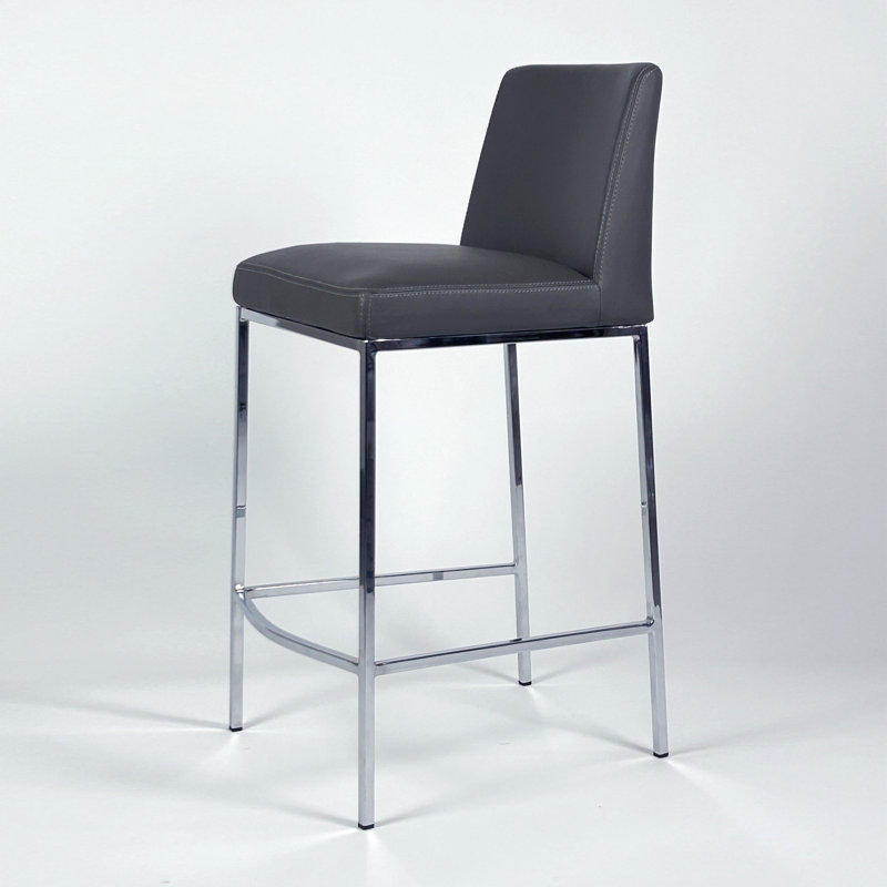 Tabouret de comptoir 26 po Aretha, Gris anthracite