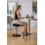 Chaise de bureau debout Office + similicuir noir-40177087
