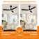 42 In. Smart Indoor Black Ceiling Fan With 3-colors Led Light And Dc Reversible Motor And Remote