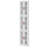 White 3-Tier Corner Storage Bins Stackable Multipurpose Storage Organiser Cabinet